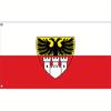 A Duisburg German Flag for Outdoor Decoration, Courtyard Decor, and Garden Decor. The Brightly Colored Banner Is Suitable for Outdoor Gardens, Lawns,