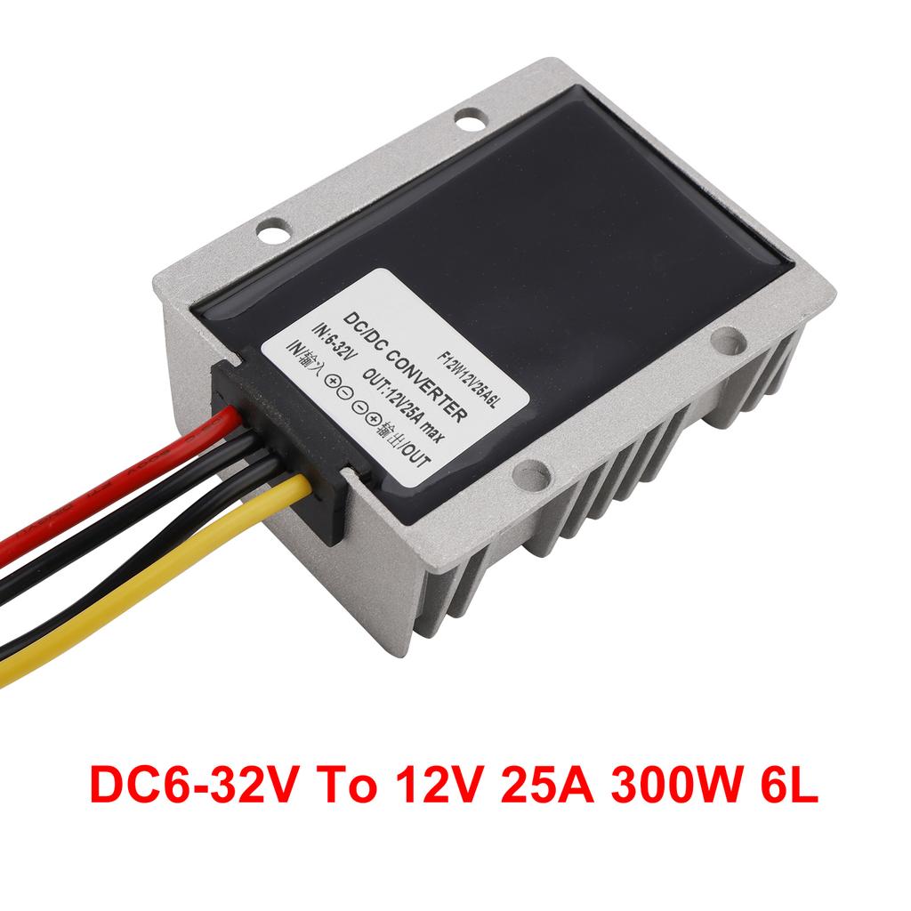 DC-DC 6-32V to 12V 25A Automatic Voltage Stabilizer Power Converter Regulator