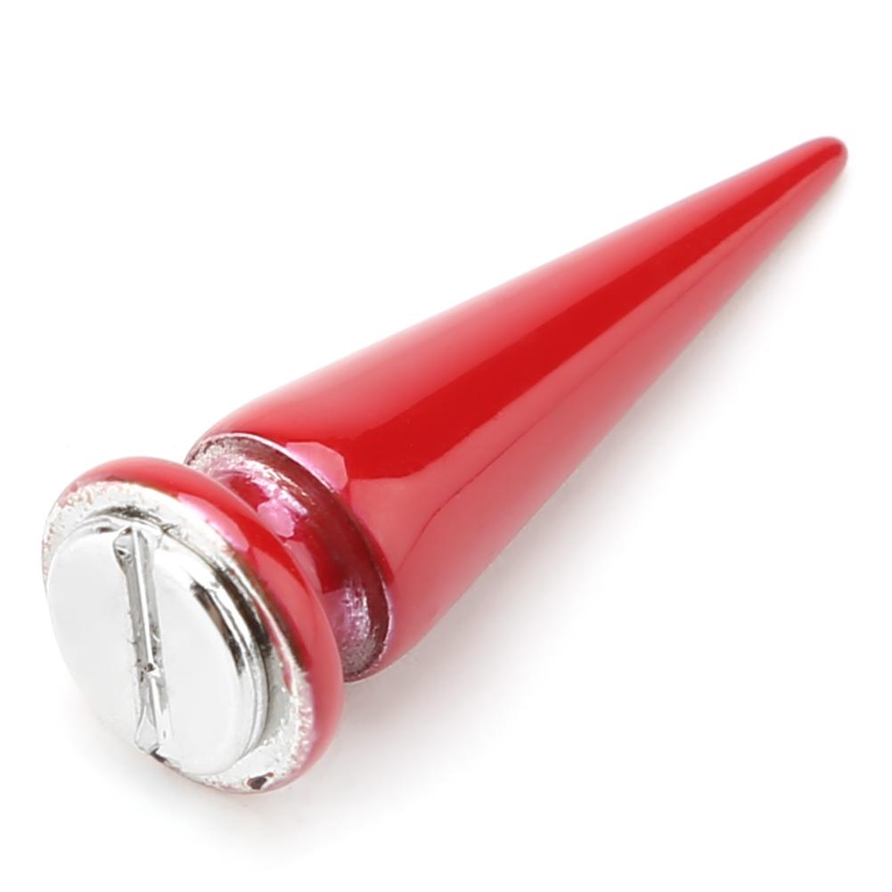 10 Pcs Metal Spike Rivets and Studs Screw Back for DIY Leather Craft (Red)