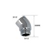 G1/2 Shower Elbow Adapter Coupling Bathroom Fixtures Durable Rustproof Chrome Plate Finish Copper