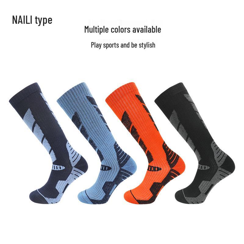 Children's and Adults' Merino Wool Winter Ski Socks - Thick, Warm, Towel Bottom, High-Top Snow Socks