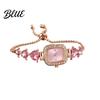 Rhinestone Embellished Watch Women Bracelet Small Square Dial Analog Quartz