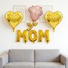 6pcs Pink Rose Foil Ballon Gold Heart Letter "MOM" Balloon Set Mother's Day Decorations Festive Supplies Party Photography Props