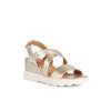Geox Women S Comfort Daily Wedge Strap Sandal Sperica eS6 W1d35g03m84 Gold