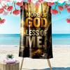 More of God Less of Me Quote Towel Beach Towel Quick-drying for Travel Outdoor Sports Jogging Beach and Swimming