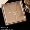 Light Luxury Zircon Full Diamond Choker Necklace Titanium Steel Versatile Minimalist Accessories for Women