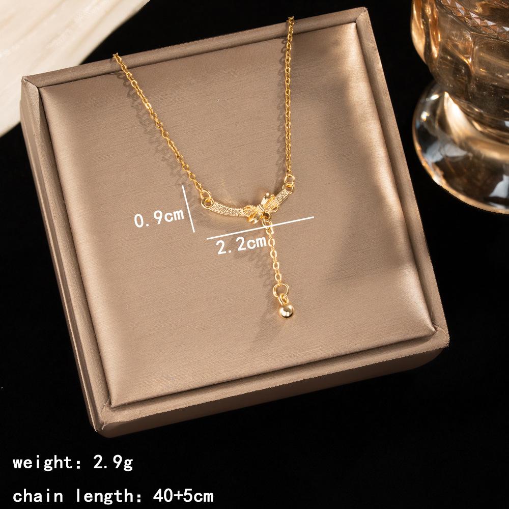 Light Luxury Zircon Full Diamond Choker Necklace Titanium Steel Versatile Minimalist Accessories for Women