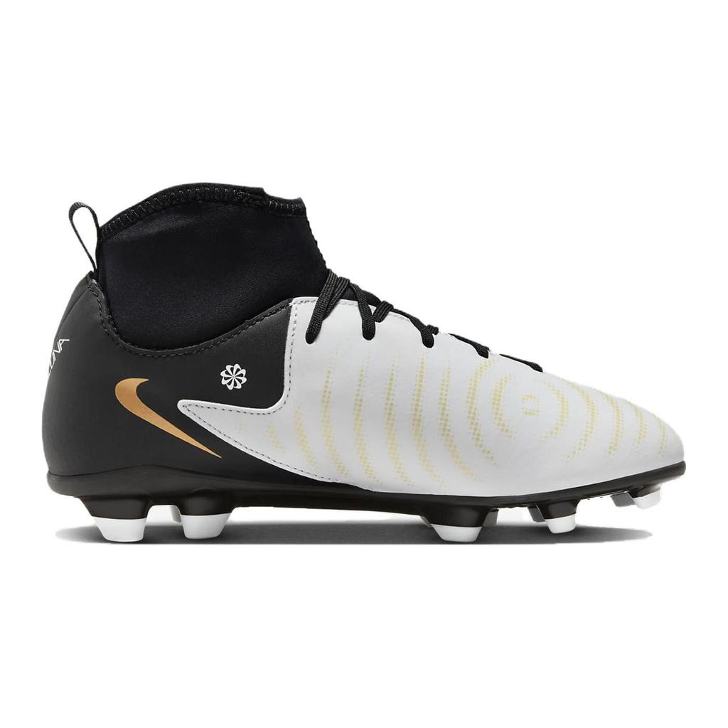 Nike Zapatillas Deportivas para Niños Phantom Luna 2 Club MG GS Mad Ready Pack Blanco Metálico-Dorado-Moneda Negro FJ2601-100