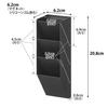Yamazaki Tower Magnetic Pen Steel Panel W x D x Model 10097 Stand, Compatible, Black, 6.2cm 6.2cm 20.8cm H,