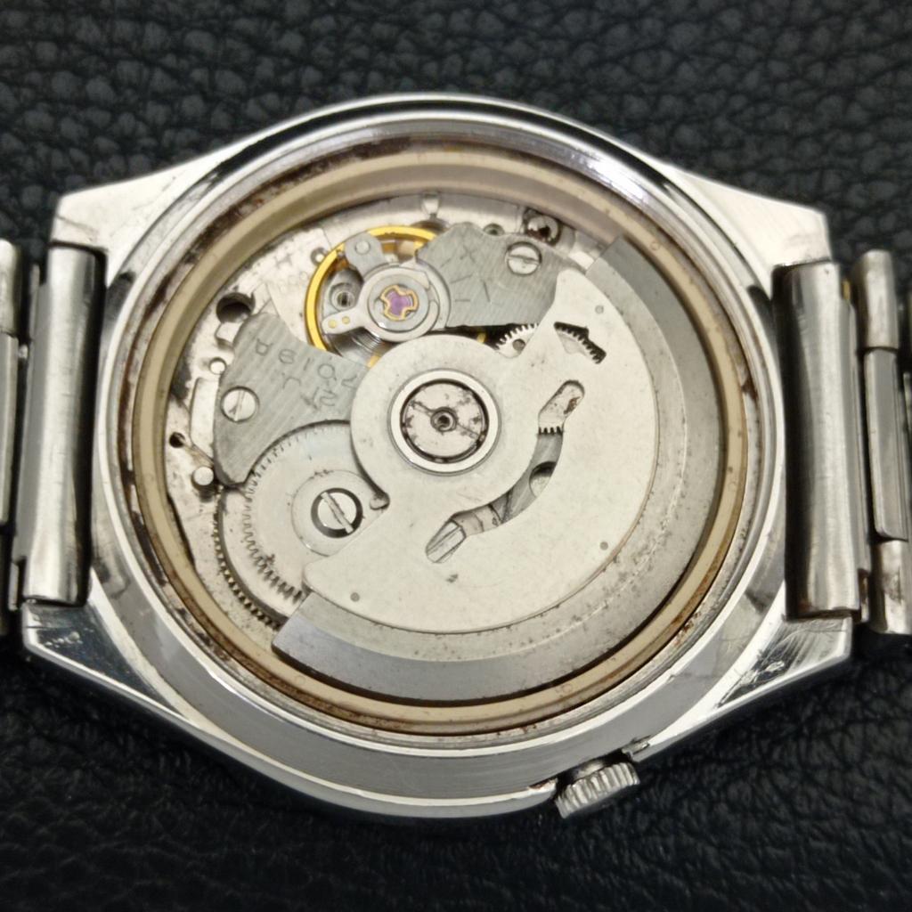 GENUINE VINTAGE SEIKO 5 JAPAN AUTOMATIC 7019A MENS ORIGINAL DIAL WATCH a702435-5