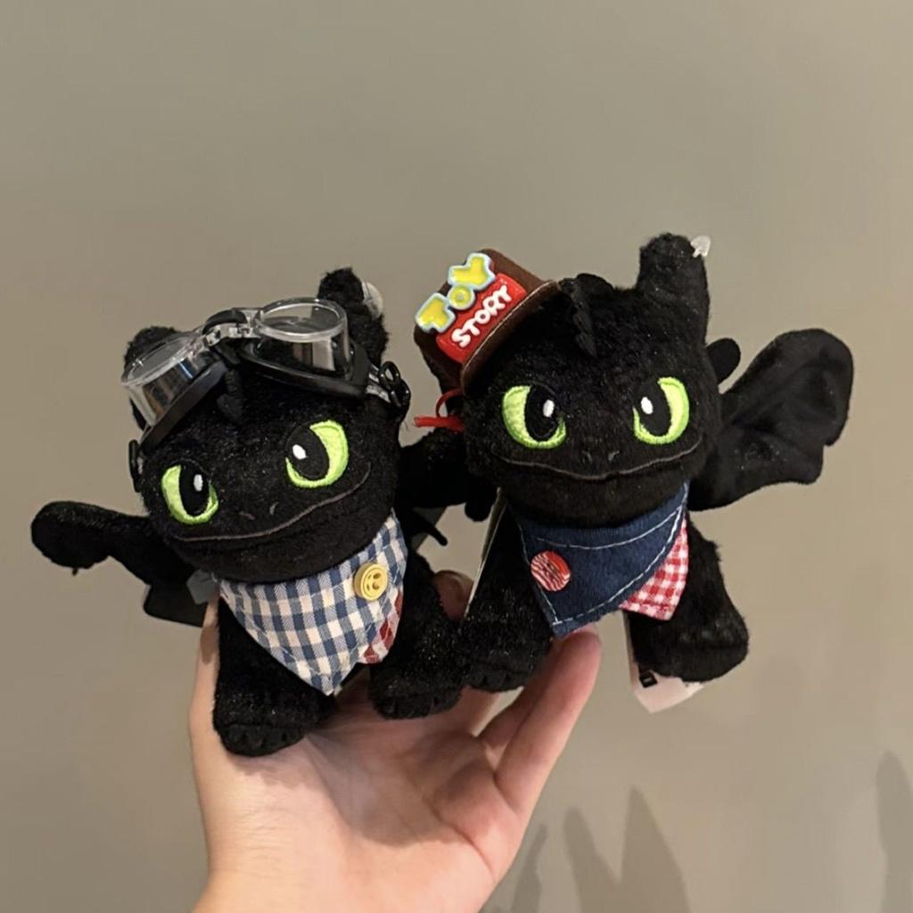 Toothless Plush Doll Bag Pendant Dragon Trainer Stand Toothless Cowboy Toy Hat Toy Accessories
