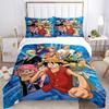 One Piece Bedding 3 Piece Set HD Print Duvet Cover Pillowcases for Teens Adult Bedroom Decoration Christmas Gift C370