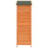 Garden Shed Brown 59 x 56 x 176 cm Solid Spruce Wood