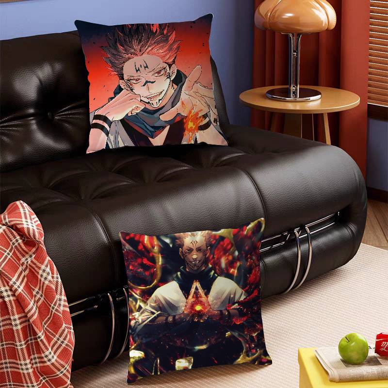 Anime Sukuna Personalized Pillow Dust Cover Bedroom Kids Party Decoration Pillowcase Birthday Children Gift