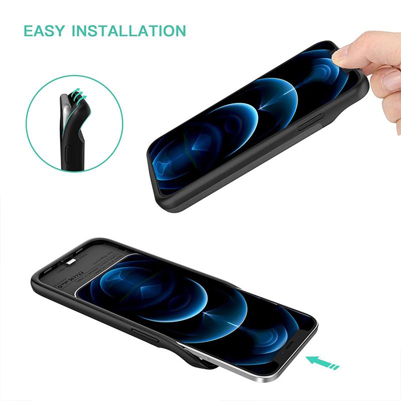Custodia Caricabatterie Ultra Sottile per iPhone 16 15 14 13 12 11 Pro Max 13 12 Mini X XS Max XR 6 7 8 SE 2 Custodia di Ricarica Power Bank