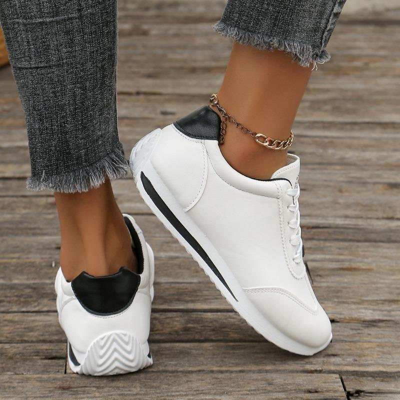 Women's Shoes Fashion Contrast Small White Shoes Women's Singles Shoes Women's Sneakers Pumps Pumps Lace-up Shoes Casual Shoes