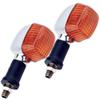 Rubonarie Kawasaki Motorcycle Turn Signal Barrios Zrx400 Turn Signal Zrx1100 Turn Signal (Amber, 2 Pieces)