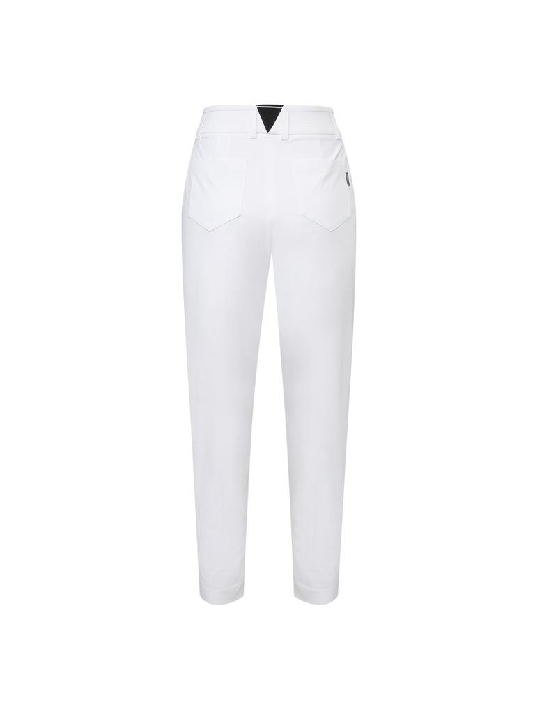 WIDEANGLE Co High Stretch Tapered Pants L_White
