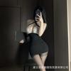 Night Cat Sexy Bare-chested Lingerie Secretary Cos Professional Uniform Seduction Pajamas Passion Women Free Suit