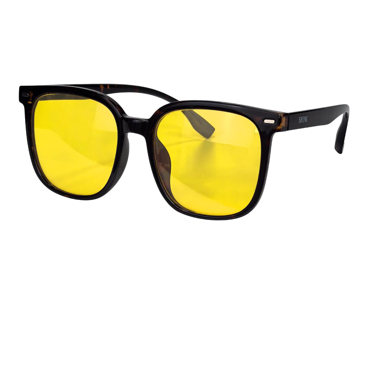 

Очки ночного видения Shinu Мужские ацетатные оправы Очки для ночного вождения Линзы, блокирующие синий свет Для работы в офисе