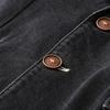 Men's Slim-Fit Denim Jacket - Spring/Autumn Business Casual, Thin Style for Middle-aged & Young