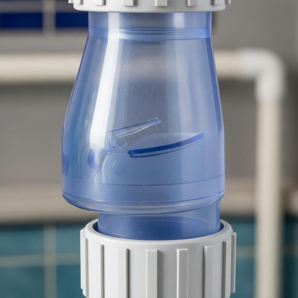 Pool Unidirectional-Way Valve Pressure-Resistant Transparent Check Valve for Filtration System