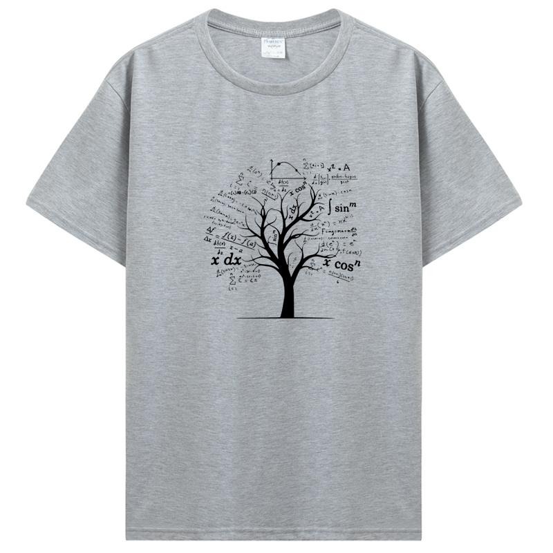 Calculus Algebra Tree Math Teacher Geek T Shirt Graphic Tshirt Streetwear Birthday Gifts Summer Tshirt Men Clothing