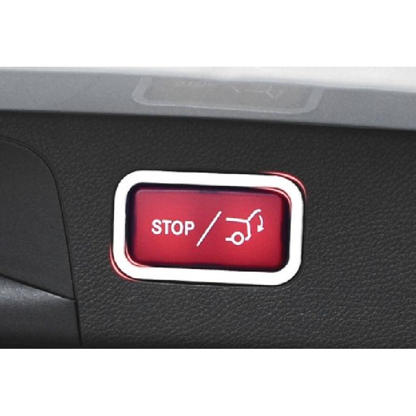 Silver Steel Switch Cover Car Tailgate Rear Door For Mercedes-Benz GLC 2016-