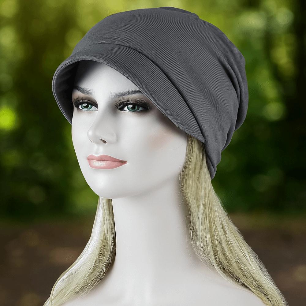 With Brim Brimmed Basin Hat Sun Protection Turban Hat Versatile Headwear Hats  Bald Confinement