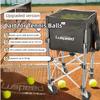Height Adjustable Tennis Ball Insert Trolley Stainless Steel Ball-loading Frame  Tennis Accessories