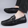 Men Stylish Comfortable Loafers Genuine Leather Casual Shoes Men Sneakers 2024 New Male Walking Loafers Casual Slip On Men Shoes