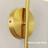 Glass Ball LED Wall Lights Suitable For TV Sofa Background Corridor G9 Base Copper Black Metal Wall Lamp Modern Lighting Fixture