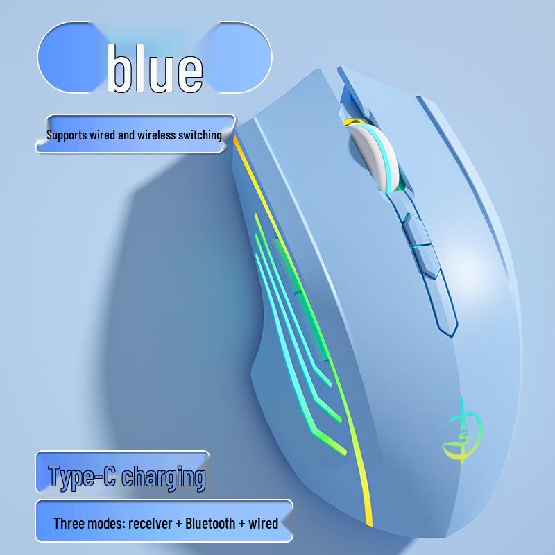 Rechargeable Silent Wireless Bluetooth Gaming Mouse for Desktop and Laptop (Men & Women)
