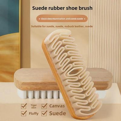 Suede Shoe Cleaning Brush with Suede Eraser and Soft Hair