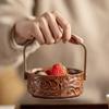 Keramikgriff Obstkorb Vintage Elegant Haus Snack Süßigkeiten Nuss Schale Luxus Dessert Tablett