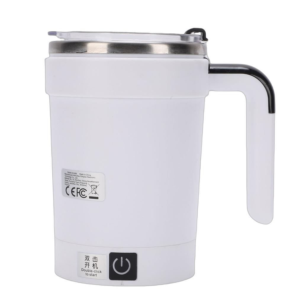 Self Stirring Mug Stainless Steel Automatic Magnetic Coffee Mug USB Rechargeable 380ML Capacity with Straw