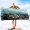 Beach Towel Oversized,Thick Sand Free Microfiber Beach Towel Tank Print, Super Absorbent Quick Dry Swim Beach Towels for Men,Boy
