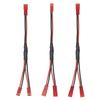 3-Piece JST Plug Splitter, JST Male to Female Y Parallel Cable Harness Wire for 110 Scale Remote Control Car Crawler, Cooling Fan, ESC, Battery,