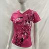 Camiseta de Verano Europea y Americana con Estampado Gótico para Mujer de Manga Corta