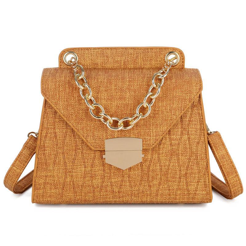 

Женская сумка, модная универсальная ручная маленькая квадратная сумка на одно плечо большой вместимости оранжевый