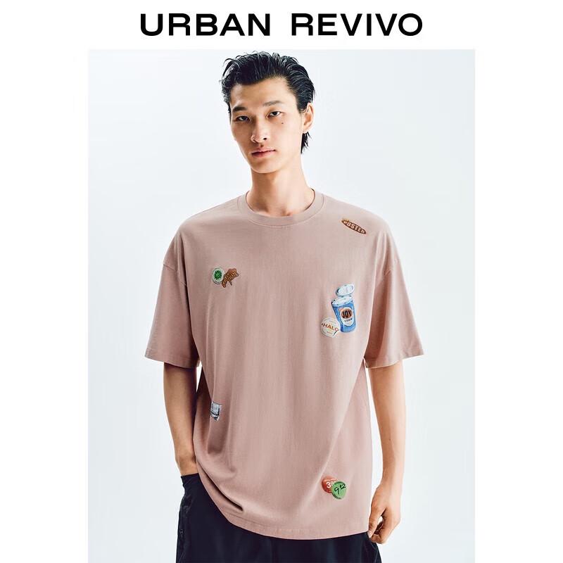 UR Men s Color-Block Print Short Sleeve Cotton T-Shirt S