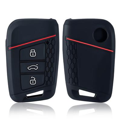 3 Button Silicone Remote Car Key Case Cover For Vw Passat B8 Skoda Kodiaq Superb A7 Car Keyless Fob Shell Holder Protector