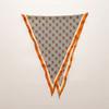 Retro Cashew Print Silk Scarf Accessories Rhombus Versatile Triangle Scarf Spring And Summer Thin Out Clothing With Shawl
