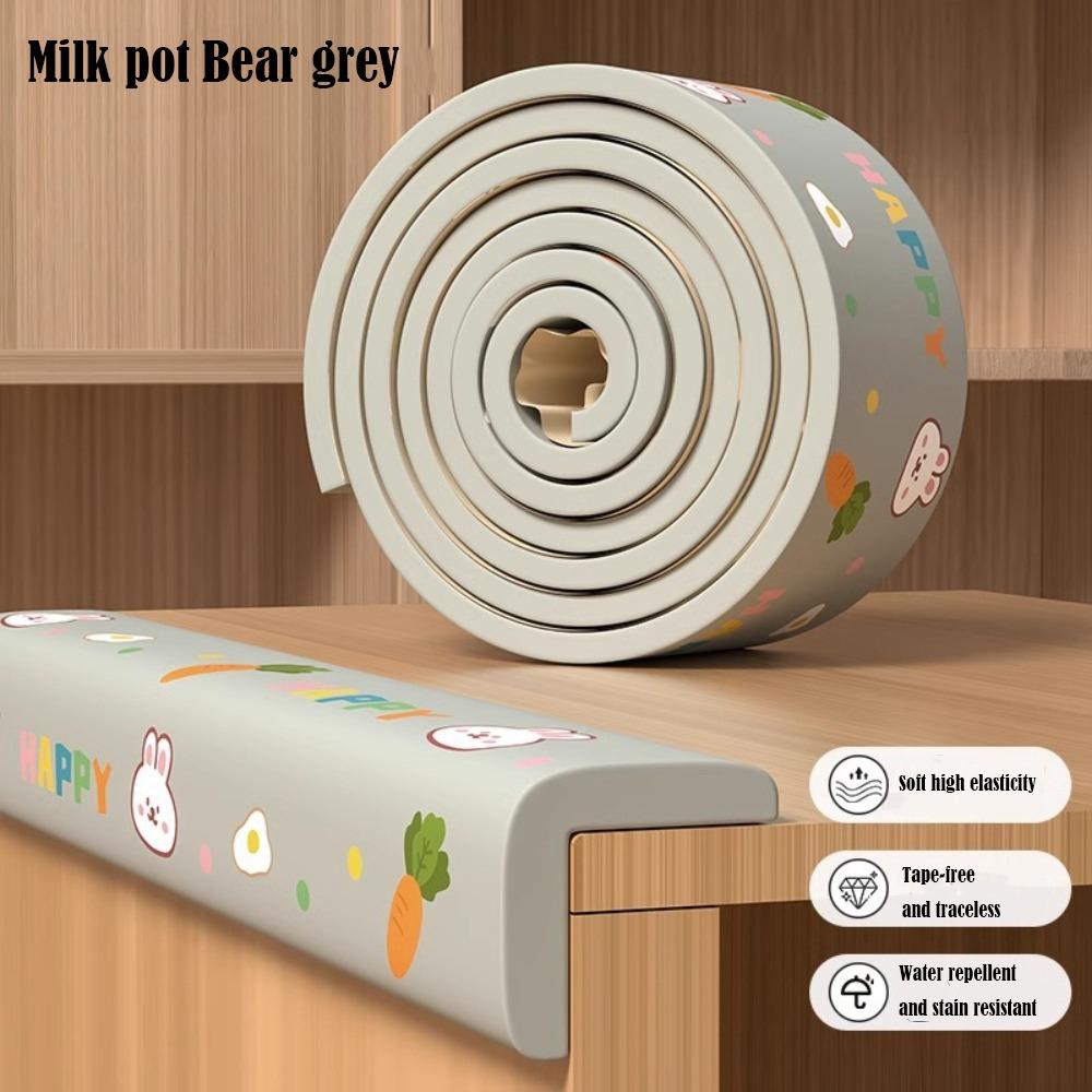 

Baby Safety Table Corner Protective Cover NBR Material Bedhead Anti-collision Strip Office StyleF