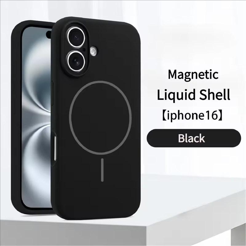 High Quality Liquid Silicone For Magsafe Case For iPhone 17 16 15 14 13 12 Pro Max Plus Magnetic Wireless Charger Fundas Protector Cover