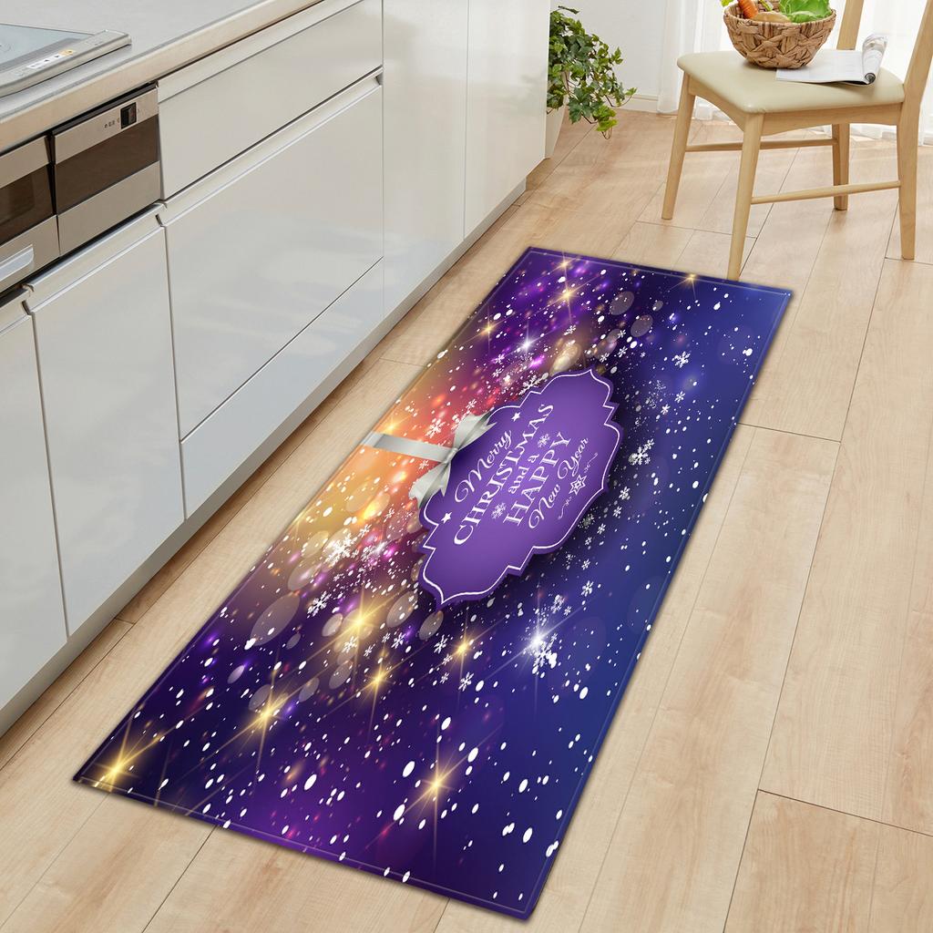 Christmas Kitchen Sand Carpet Doormat Long Floor Mat