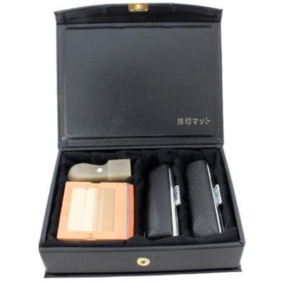 Corporate Seal Case for 3 Stamps and Rubber Stamps: Includes Two Round Seal Cases (representative Seal and Bank Seal), a Round Seal, a Square Seal, an