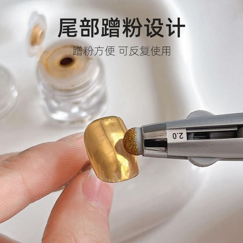 5-in-1 Nail Dotting Pen Press Type Art Tool Drawing Blending Pulling Rhinestone Picking Powder Buffing