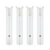4 Pieces White Color Holder For and Kayak Fishing, Stainless Fasteners Included