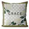 New Nordic Retro Green Geometric Pillow Cover American French Light Luxury Home Sofa Bedside Pillowcase Home Decoration